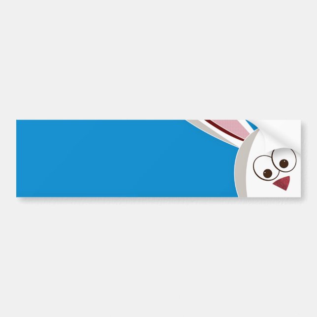Peeking Bunny Bildekal (Framsidan)