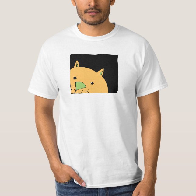 Peeking Cat T Shirt (Framsida)