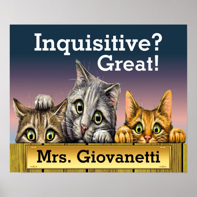 Peeking Cats Poster (Framsidan)