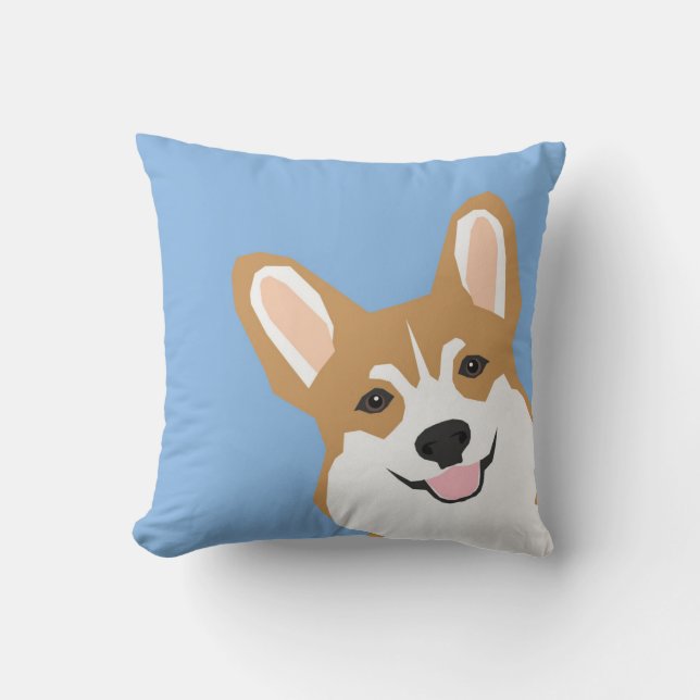 Peeking Corgi Pillow Cute corgi illustration corgi Kudde (Framsida)