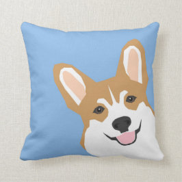 Peeking Corgi Pillow Cute corgi illustration corgi Kudde