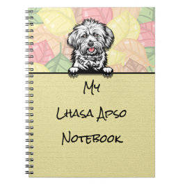 Peeking Cute Lhasa Apso bärbar dator Anteckningsbok