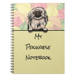 Peeking Cute Pekingese bärbar dator Anteckningsbok