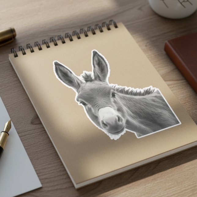 Peeking Donkey Funny Klistermärken (Skapare uppladdad)