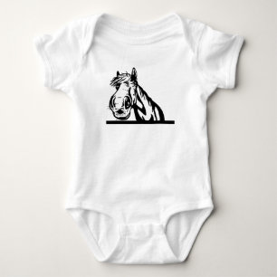 PEEKING HORSE T SHIRT