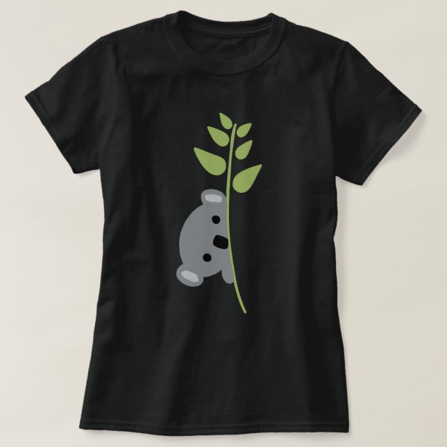 Peeking Koala Bear T-Shirt (Design framsida)