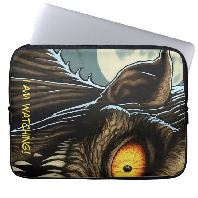 Peeking Monster Laptop Fodral (Framsidan)