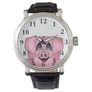 Peeking Piggy Watch Armbandsur