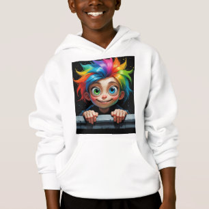 Peeking Rainbow - Mischievous Whimsical Character T Shirt
