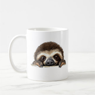 Peeking Sloth Kaffemugg