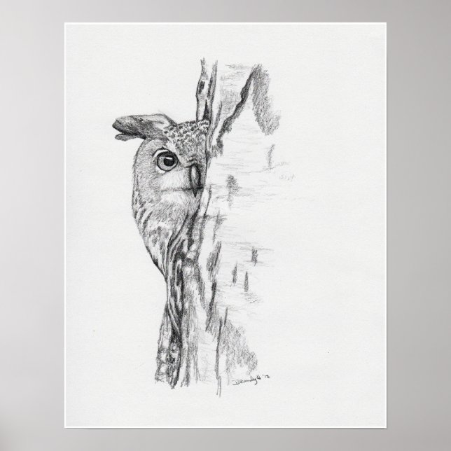 Peeking Uggla" Poster (Framsidan)