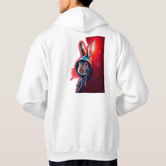 Peeking with Kash Rabbits Hoodie (Baksida)