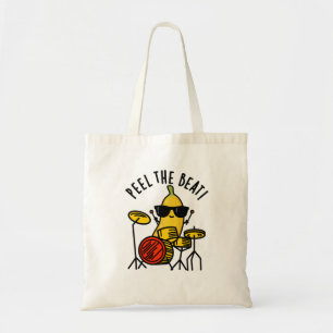 Peel Beat Funny Banana Drummer Pun Tygkasse