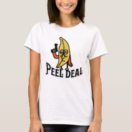 Peel Deal: Go Bananas rolig design damtröja T Shirt