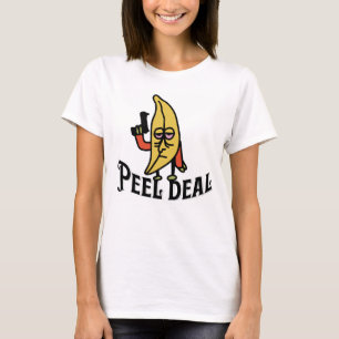 Peel Deal: Go Bananas rolig design damtröja T Shirt