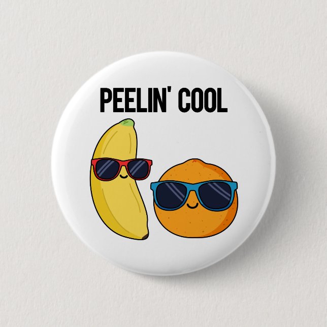 Peelin Coola Funny Fruit Pun Knapp (Framsida)