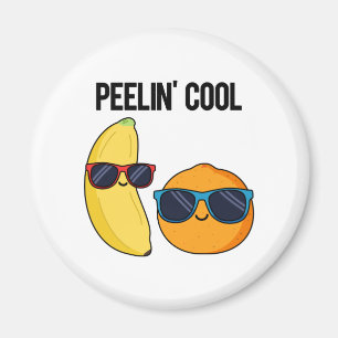 Peelin Coola Funny Fruit Pun Magnet