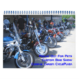 Peelin ut för Bike Show Anpassningsbar Pets Kalender