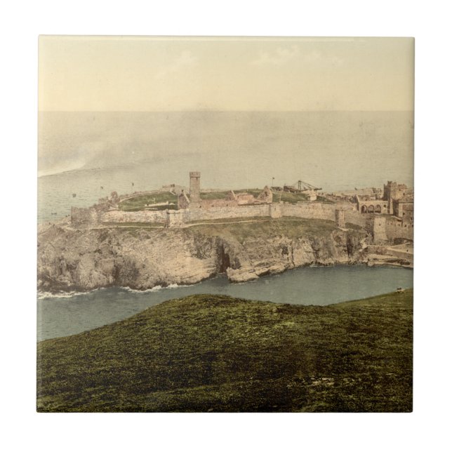 Peelslott, Sts Patrick Isle, Isle av manen Kakelplatta (Framsidan)