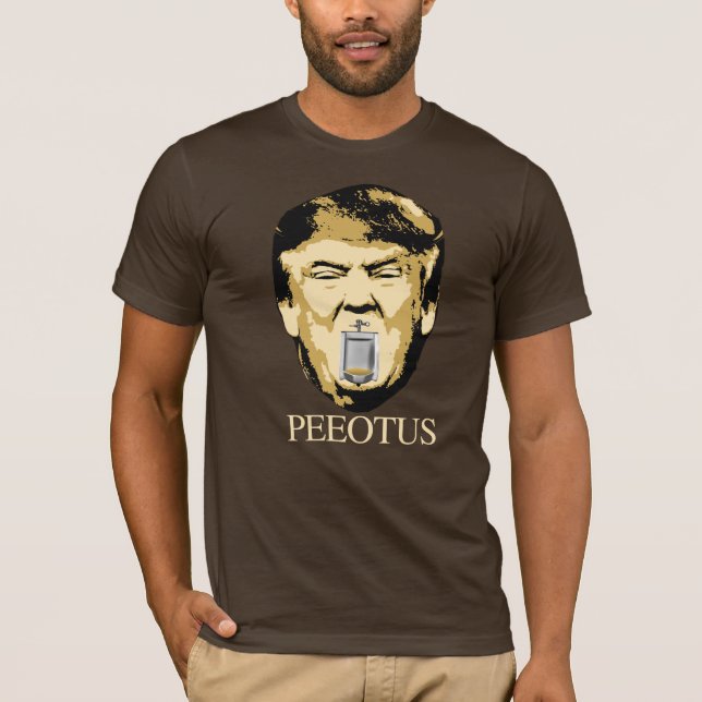 PEEOTUS TRUMP - antitrumpdesign Tee (Framsida)