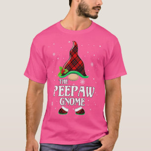 Peepaw Gnome Red Plade Matching Familjejul P T Shirt