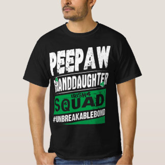 Peepaw Granddotter Irish Squad Obrytbar obligation T Shirt