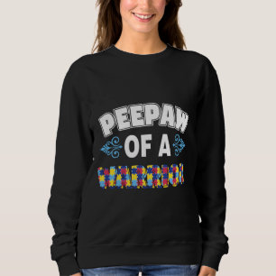 Peepaw of a Warrior Autism Awareness T Shirt