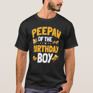 Peepaw of the Birthday Boy Construction Worker Bda T Shirt