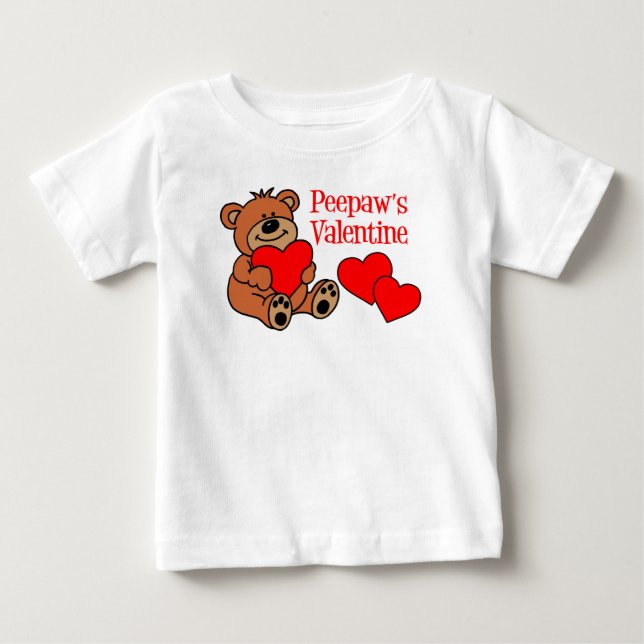 Peepaw's Valentine Bear T-shirt (Framsida)