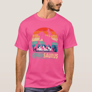Peepawsaurus t Rex Peepaw Dinosaur 3 Kids Funny Fa Shirt