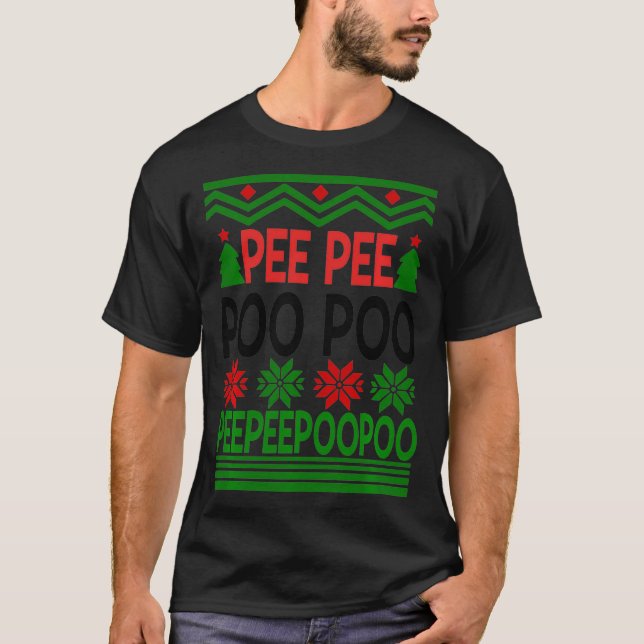 Peepee Poopoo Ugly jul  T Shirt (Framsida)