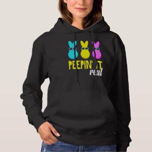 Peepin it Real Outfit Glad påsk Bunny Egg Hunt T Shirt