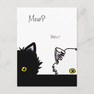 Peeping Kittens Vykort