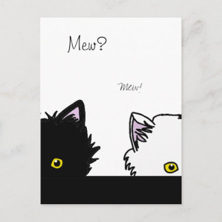 Peeping Kittens Vykort