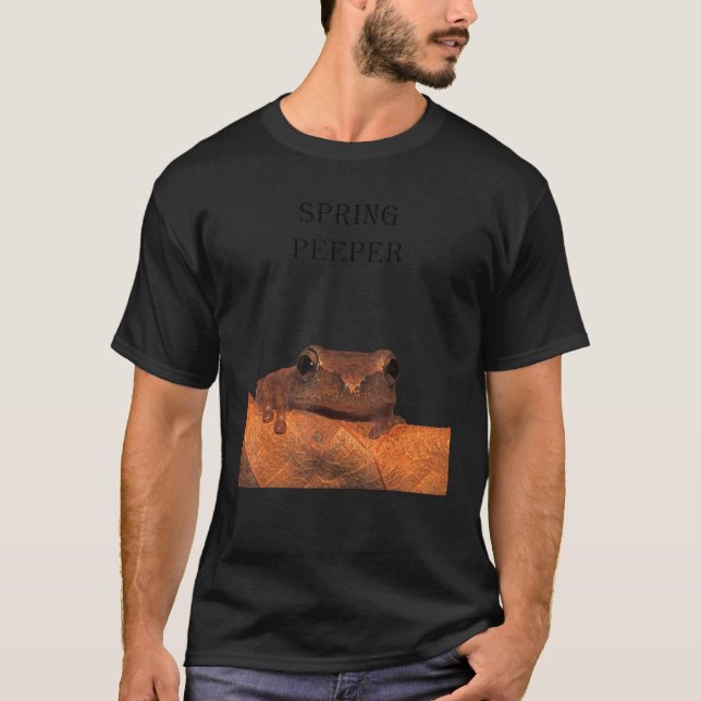 Peeping Spring Peeper T Shirt (Framsida)