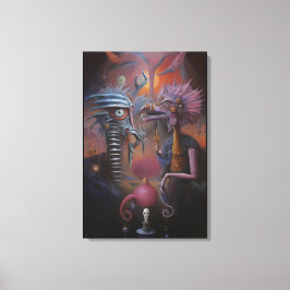 Peeping Through Pat Hartman's Bedroom Window Canvastryck