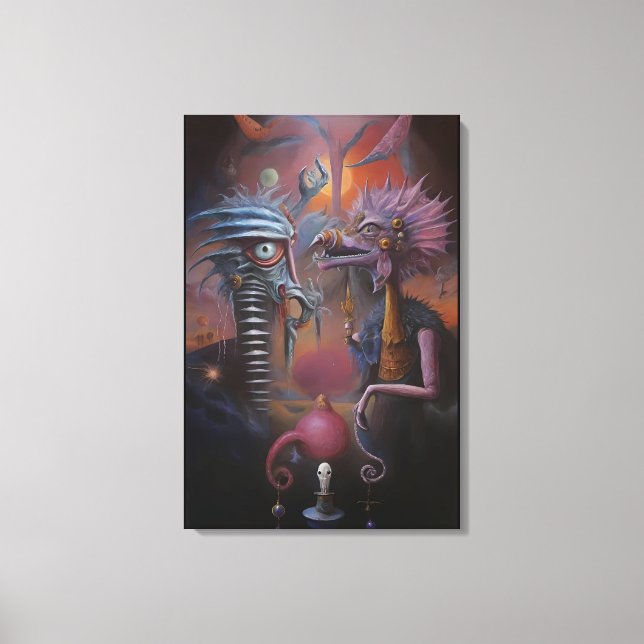 Peeping Through Pat Hartman's Bedroom Window Canvastryck (Framsida)