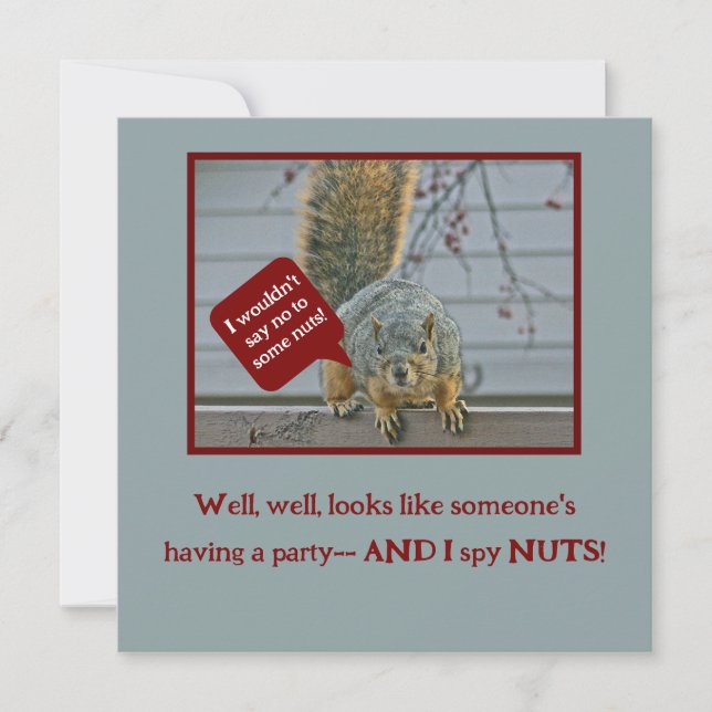 "PEEPING-TOM SQUIRREL" INBJUDNINGAR (Framsida)