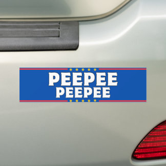 PeePooPoo 2024 Bumper Sticker Sticker Bildekal