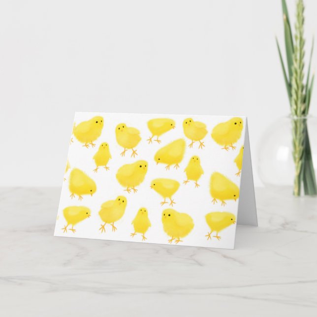Peeps-kort för påsk helgkort (Framsida)