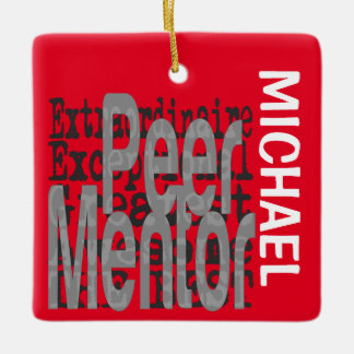 Peer Mentor Extraordinaire-ANPASSNINGSBAR Julgransprydnad Keramik