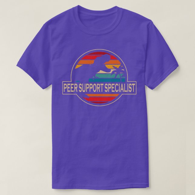 Peer Support Specialist Dinosaur T Shirt (Design framsida)
