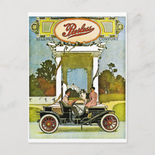 Peerless Motor Company Vintage Classic Car Ad Vykort