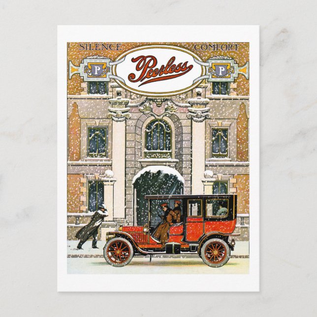 Peerless Motor Company Vykort (Framsida)