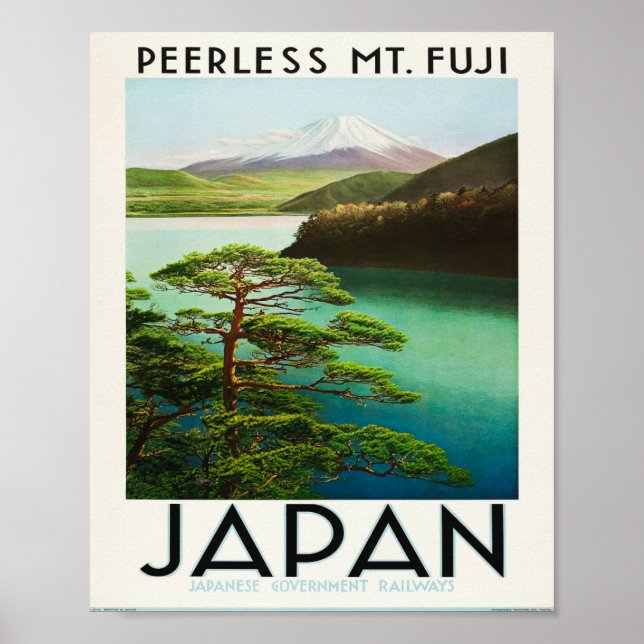 Peerless Mt Fuji. Japan Poster (Framsidan)