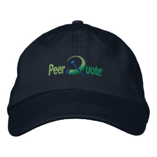 PeerQuote logotyphatt Broderad Keps