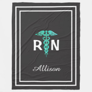 Peesonalised Registered Nurse RN Caduceus Medical Fleecefilt