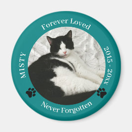 Peet Memorial for Loved Cat Photo Keychain Magn Magnet