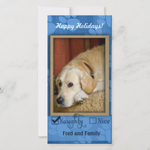 Peet Photo Template - Naughty eller nice Julkort
