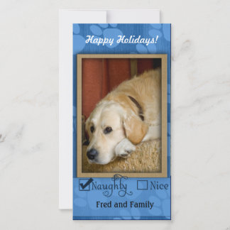 Peet Photo Template - Naughty eller nice Julkort